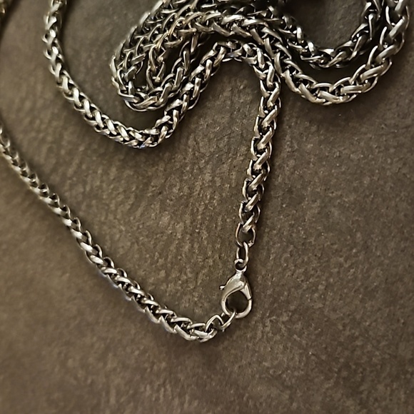 Vintage Long Palma Chain Circle Donut Charms Sweater Necklace - Picture 5 of 8